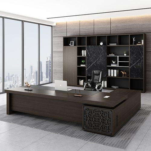 适用办公老板桌椅组合简约现代大气总裁桌子商用办公室家具时尚大